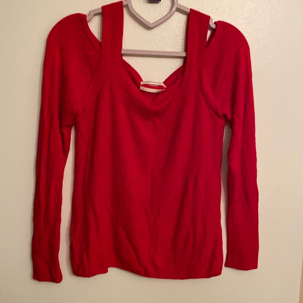 By Anthropologie red top